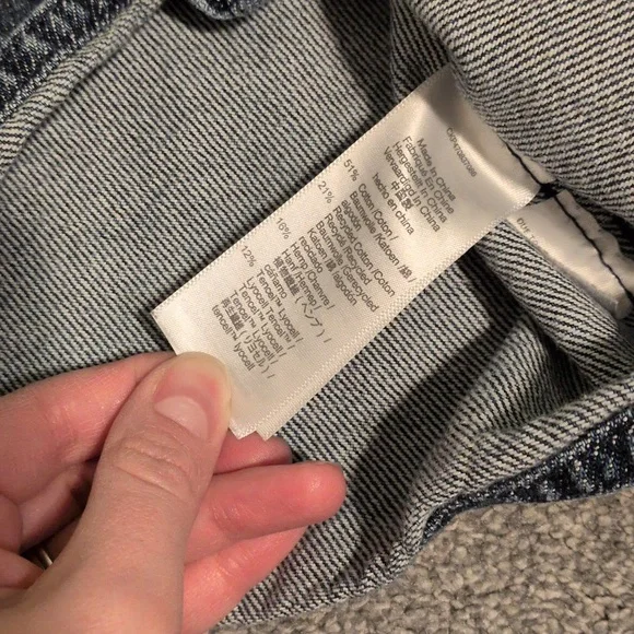 Madewell Denim Cropped Vest Size 4 - Picture 6 of 7